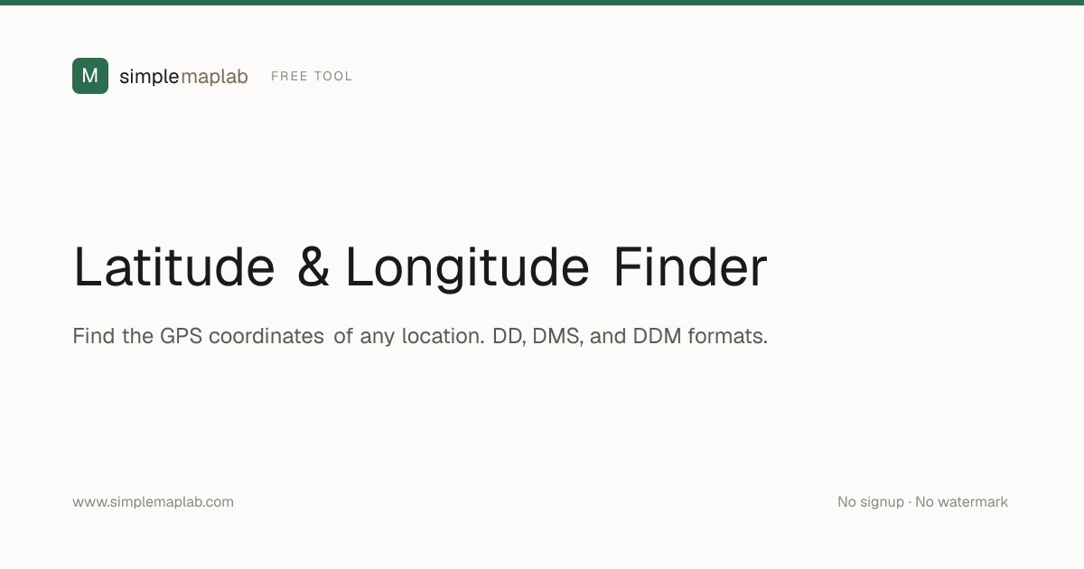 Latitude & Longitude Finder — Find Coordinates of Any Location ...